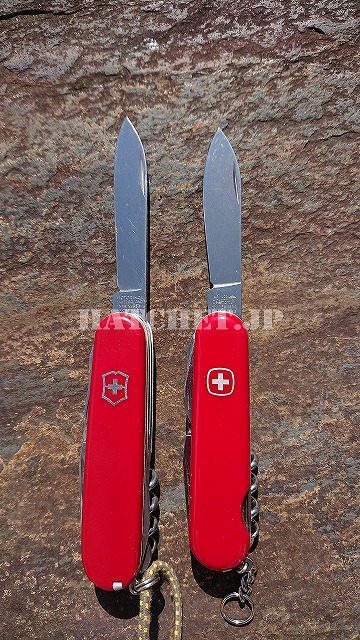 ビクトリノックス（Victorinox）とウェンガー（Wenger）のメインブレード